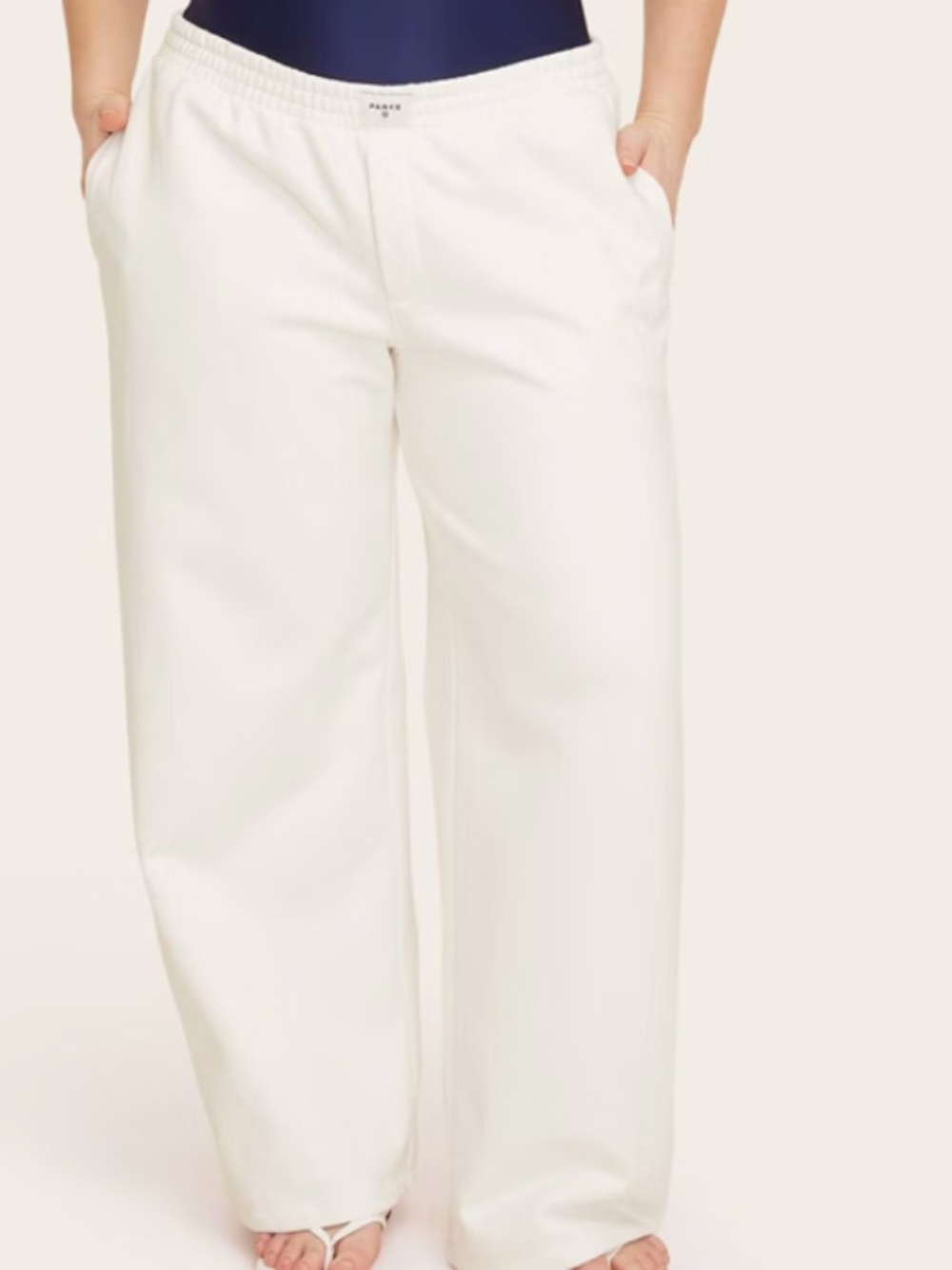 Parke x Target Cream - Women's High-Rise Boxer Sweatpants